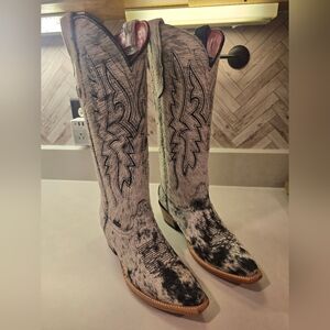 Real Cowhide Hair-on-hide Western Boots, Brand New, From Rock'em